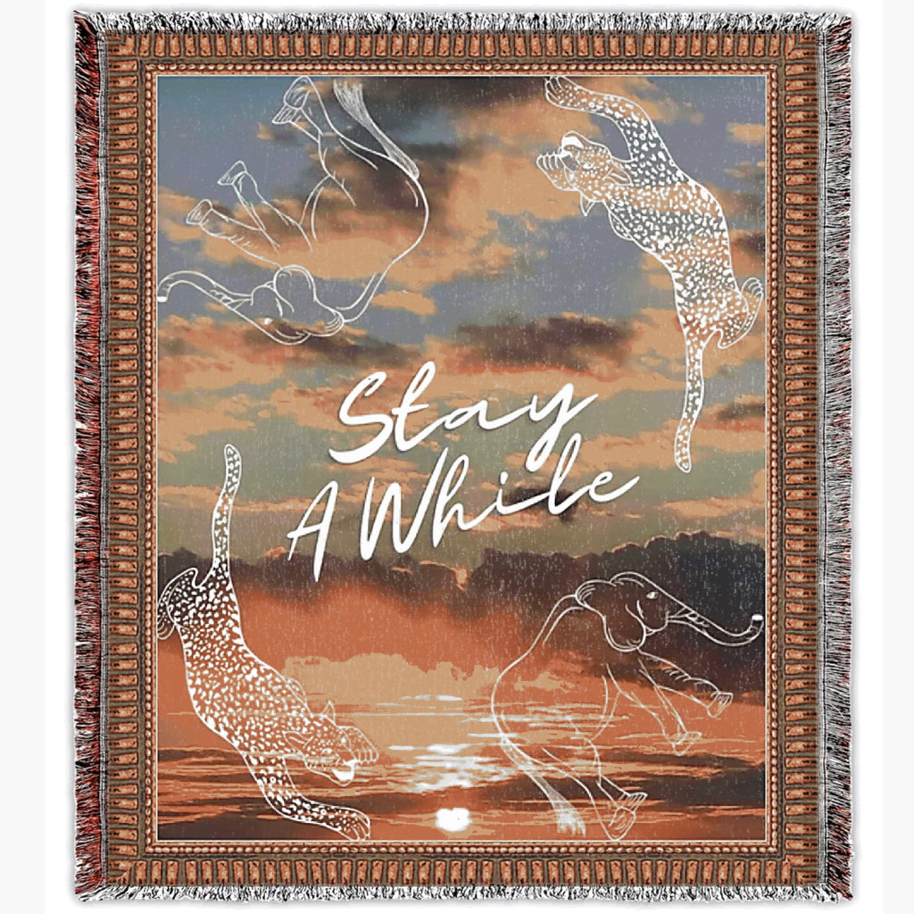 Stay A While Knit Blanket - strawberryzskies