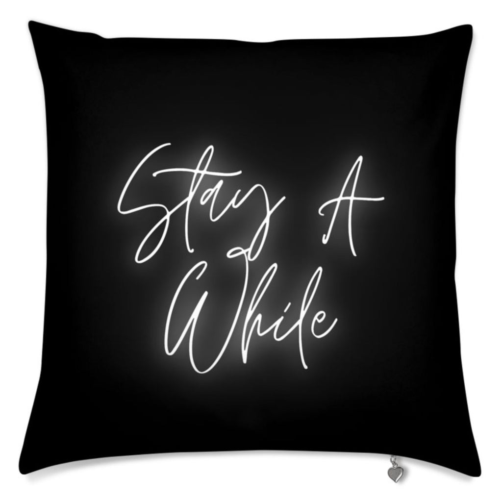 Stay A While Velvet Pillow - strawberryzskies